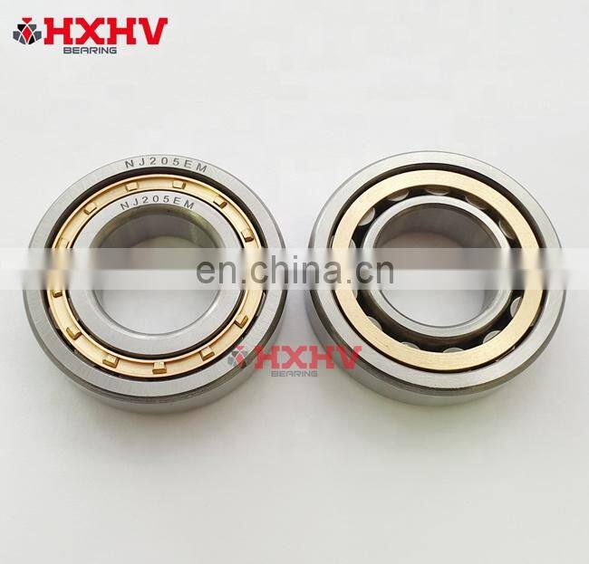 NJ205 NJ205EM 25x52x15 brass cage cylindrical roller bearing 25x52x15mm