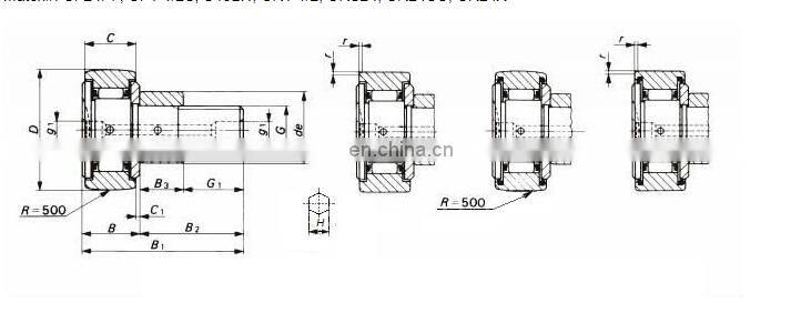 CR24 Cam Follower Stud Type Track Roller Bearing