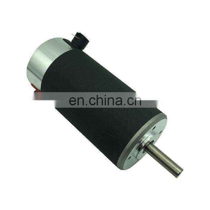 54mm electric 24v dc motor for textile machine 0.2Nm 2400rpm replaceable brushes, long life time