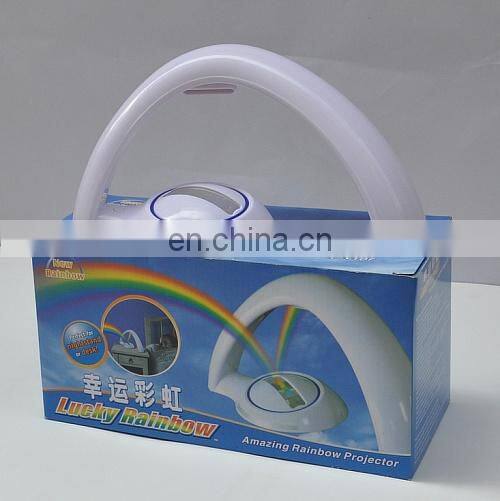 Wholesale home decoration magic colorful rainbow LED kids night light projector table lamp for children