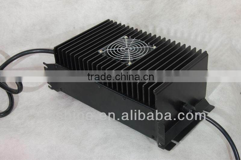 Waterproof on-board self-cooling battery car charger