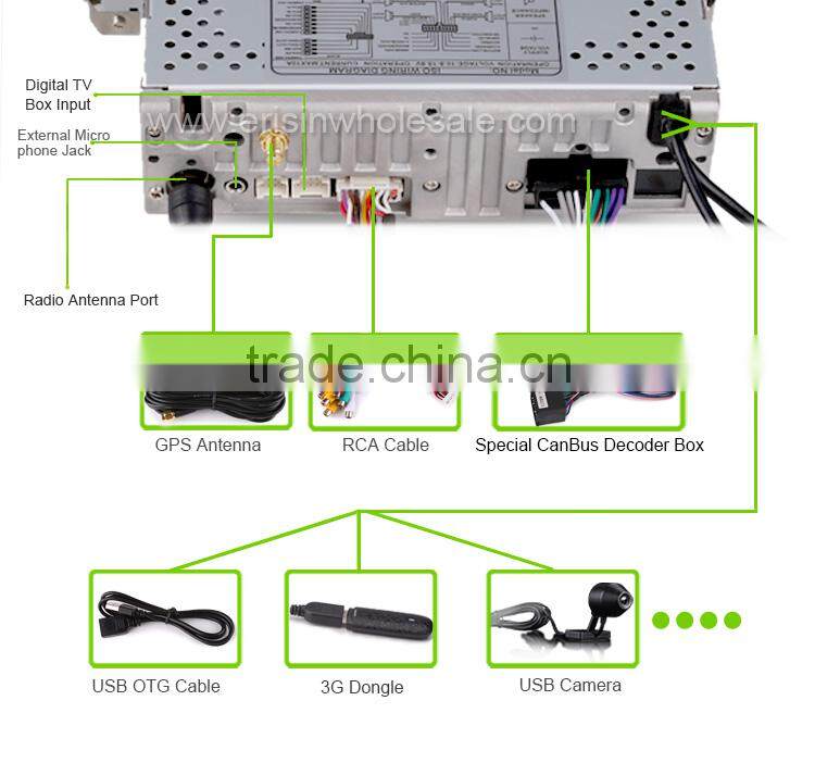 Erisin ES7246C MTK 7 inch Car Stereo USB GPS Radio Bluetooth for E46 M3
