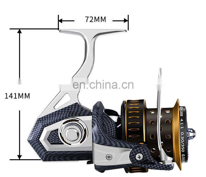5+1-10+1BB Stainless Steel Ball Bearings 8000-12000 Full Metal 15kg Drag Fishing Equipment Distant Wheel Longcast Spinning Reel