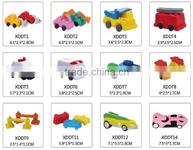 Chinese shaped motorcycle puzzle eraser