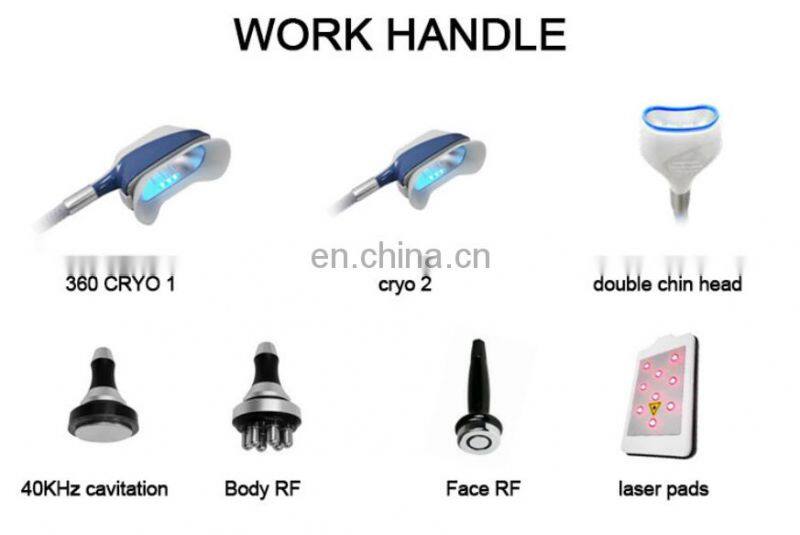 2022 Professional 360 Degree Fat Freezing Cryo RF Equipment Fat Freezing Laser pad Cryolipolisis body shaping Machine