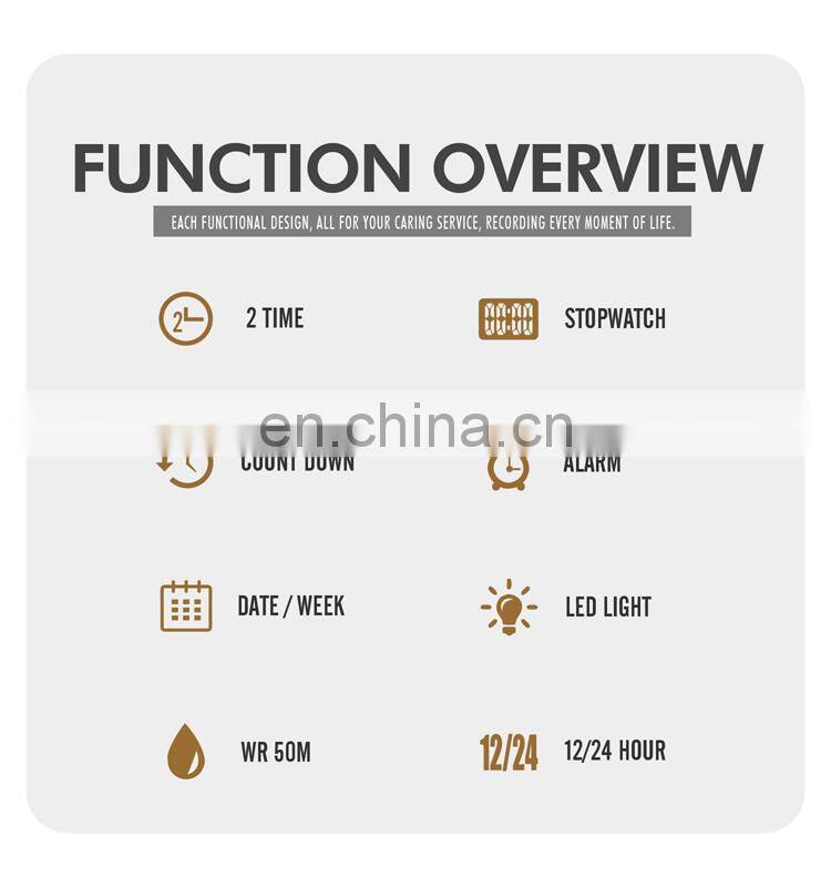 SKMEI 1589 High Quality Men Watch Fashion Luxury Style Stainless Steel Square Mens Digital Watches