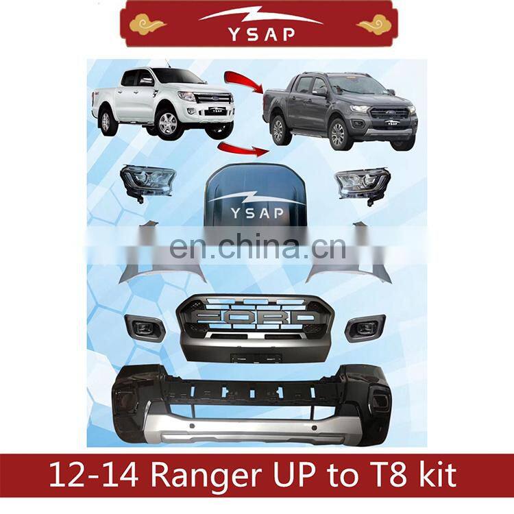 Hot selling facelift body kit upgrade kit for 2012-2014 Range T6 upgrade to 2018 T8 kit