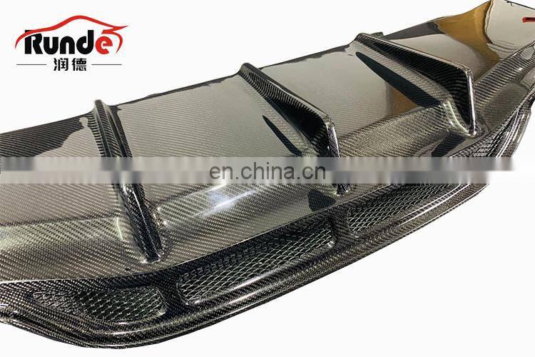 Runde PSM Style Body Parts Carbon Fiber Material Rear Lip Diffuser For Mercedes-Benz W205 C63S coupe rear lip diffuser