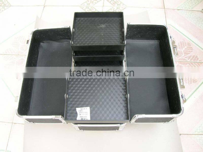 2013 new design aluminium Tattoo Kit Case , cosmetics case with plate inside and compartments size :370*230*270MM