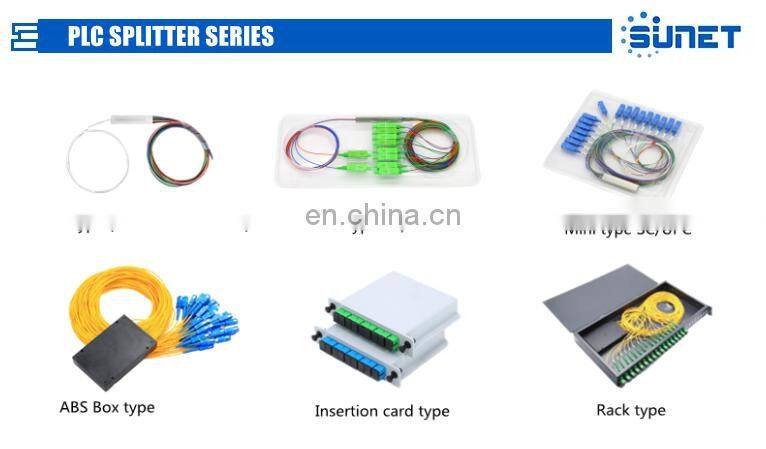 1x8 plc splitter SC/UPC splitter rmini fiber optic plc splitter