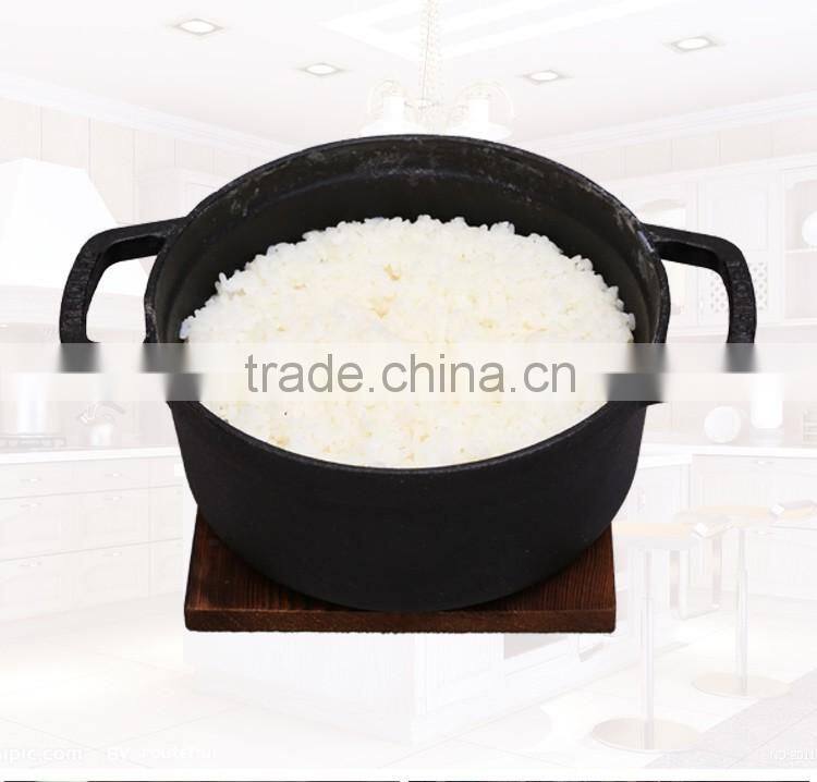 Round cast iron pot seasoning