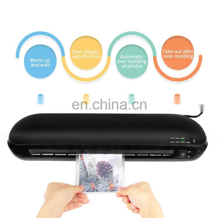 Good Quality A3 Laminating Machine 2 Rollers Office Automatic 230mm Width Photo 3 In 1 Laminator Hot Cold Laminator