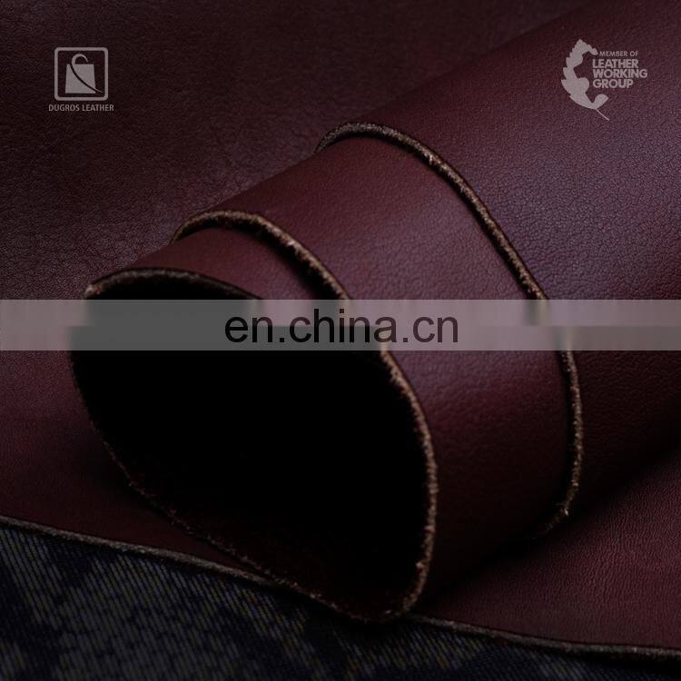 Unique Design Hot Selling Smooth Feel Natural and Naked Look Chrome Tanned Cow Genuine Leather