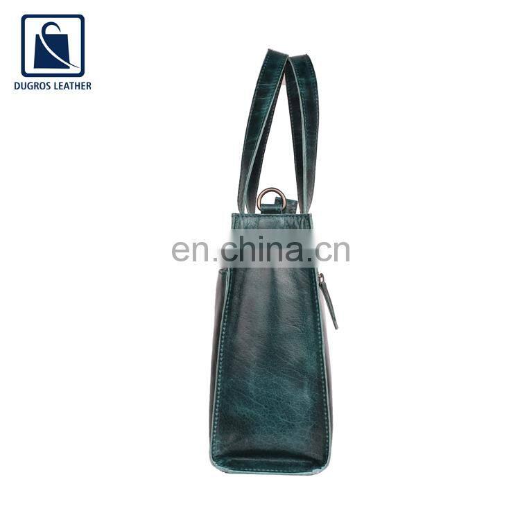 Exclusive Range of Cotton Lining Material Fashion Designer Style Good Quality Wholesale Genuine Leather Handbag for Women