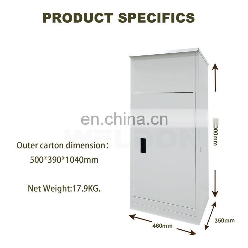 Combination Code Lock Parcel Box Product metal outdoor parcel delivery box  Freestanding Locking Parcel Drop Box