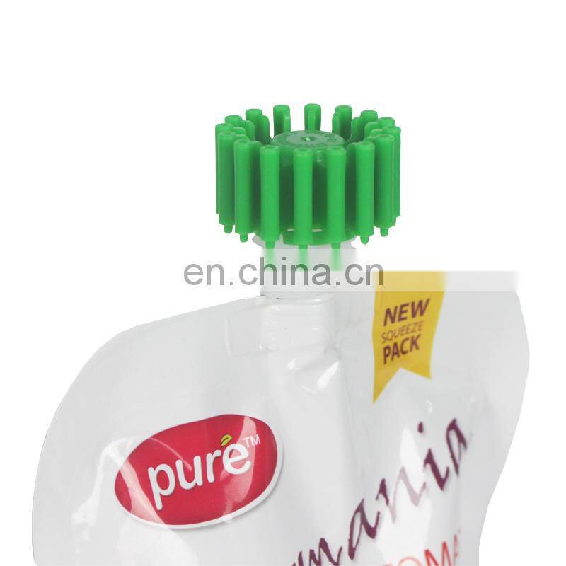 juice jelly stand up spout pouch bag custom wholesale Children's anti-swallowing Safe and playable spout pouch