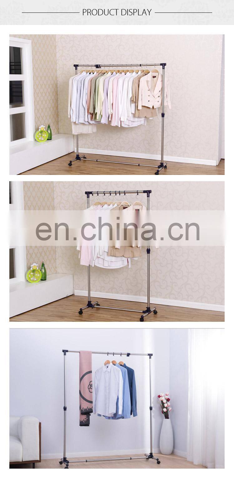 High quality telescopic single pole clothes hanger stand