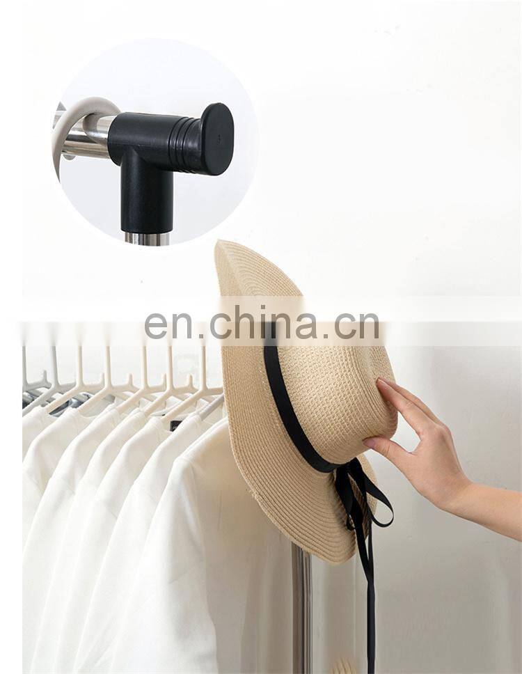 Not occupying space dormitory balcony hanger household horizontal bar stainless steel hanger