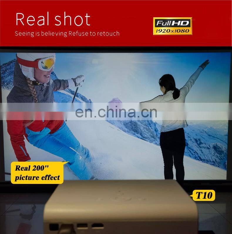 UNIC T10 Mini Portable Projector 3500lms 1280*720 Full HD LED Home Cinema Miracast/Airplay Projector1080p