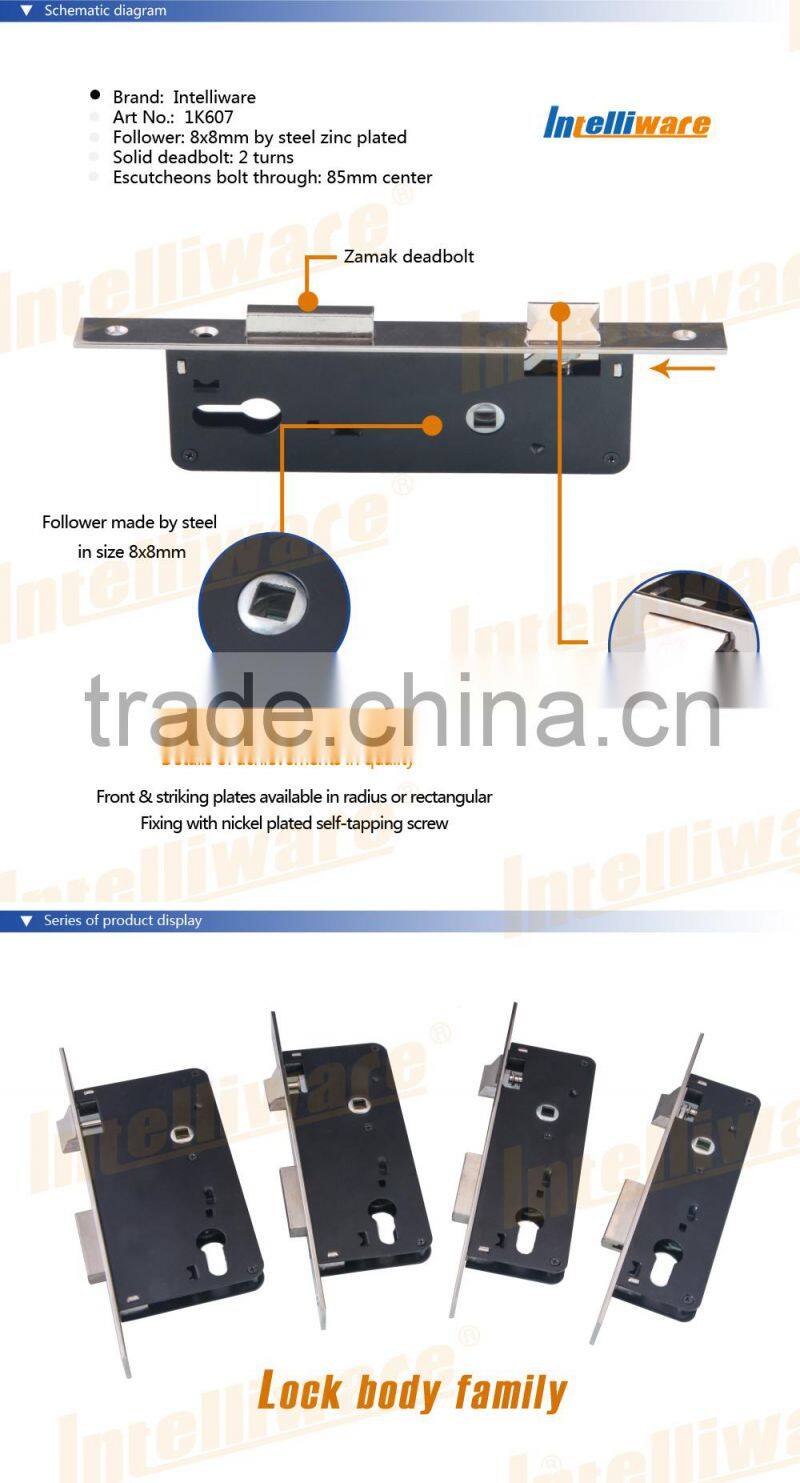 Powder coating multipoint door locks and wooden door lock