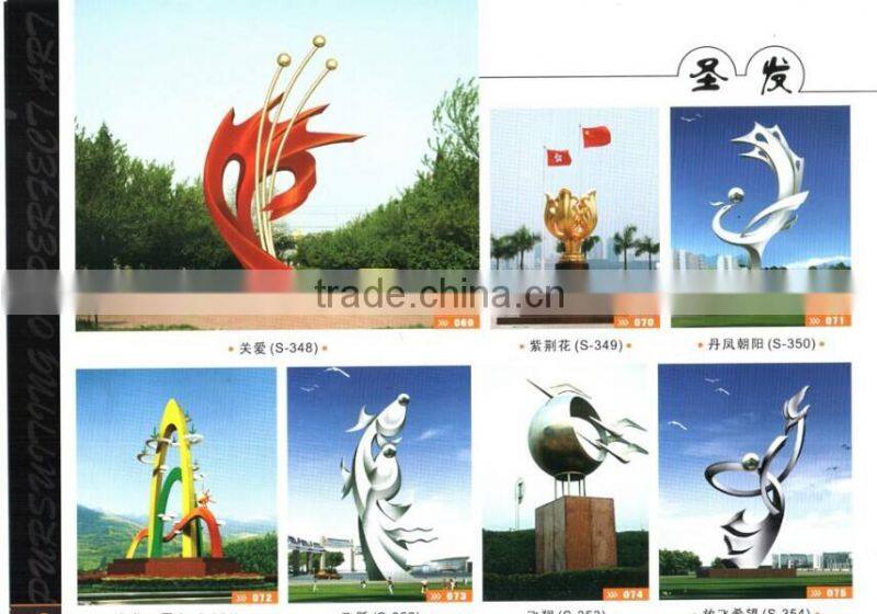 Statues Type and Natural Style outdoor abstract stainless steel sculpture