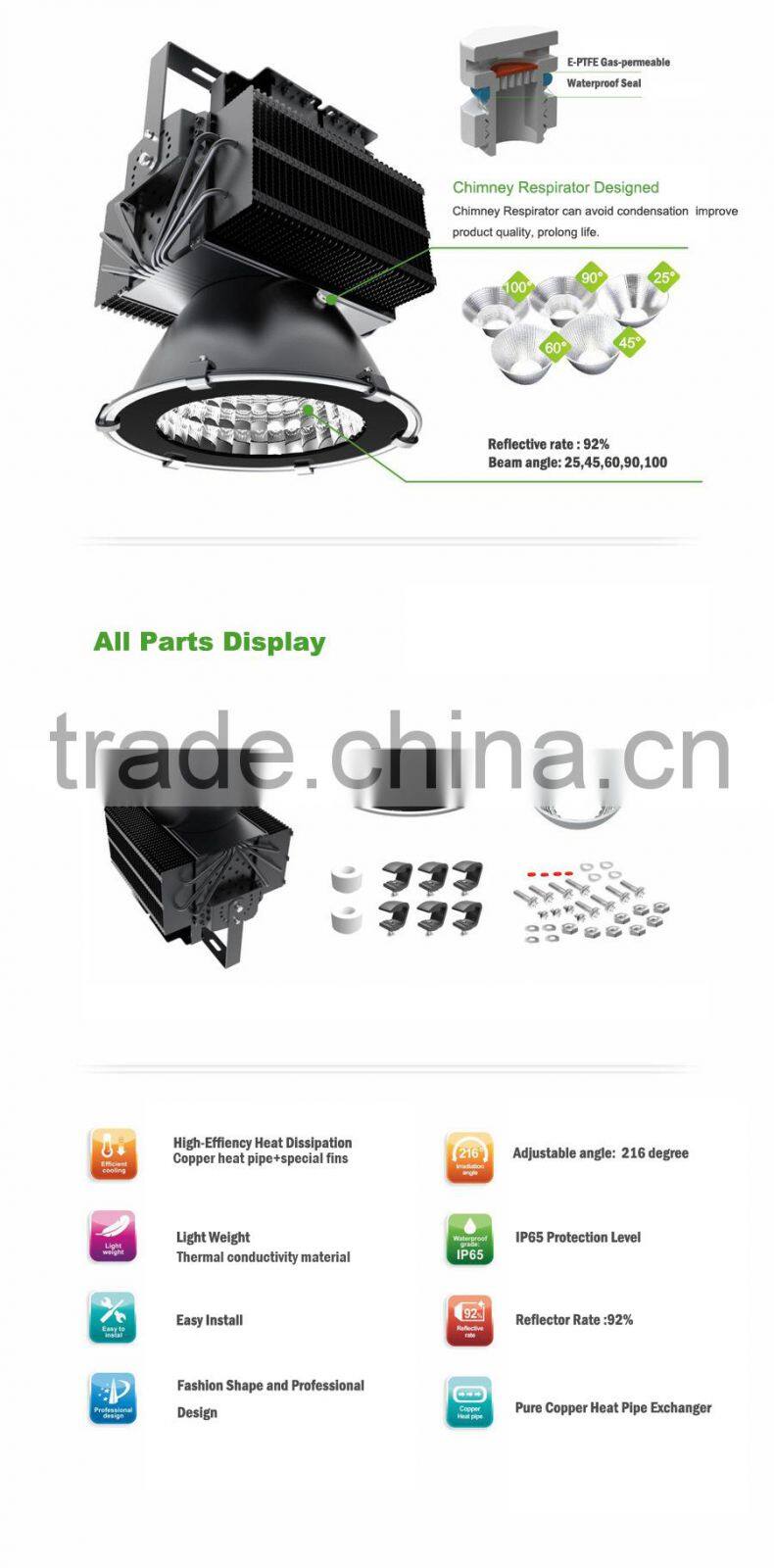 UL Certified 300w 400w LED High Bay Light