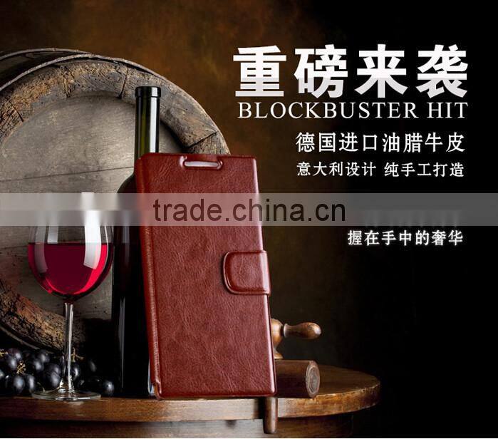 high quality For huawei honor 6 case flip leather