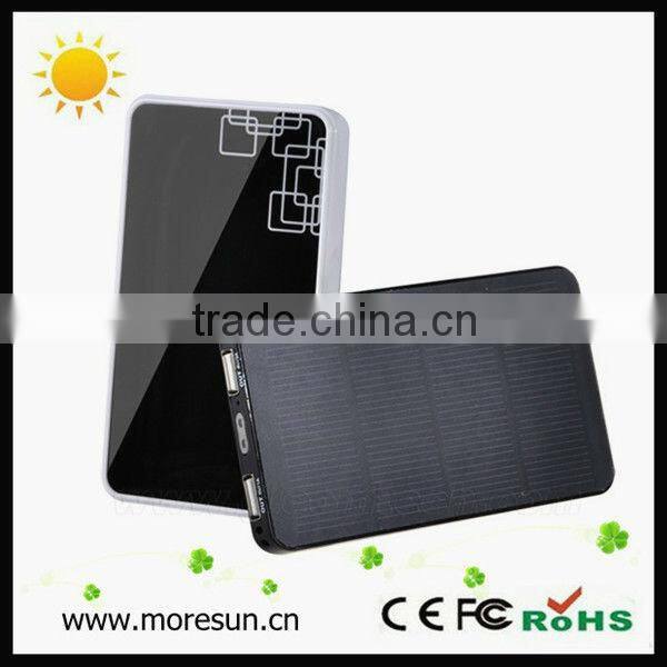 Hot selling solar charger for backpack for travel 6000mA power capacitor bank