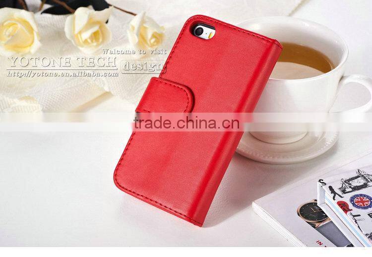 Good supplier good price good fashion horizontal flip mobile phone case for Iphone 5 5S with picture frame for Apple brand