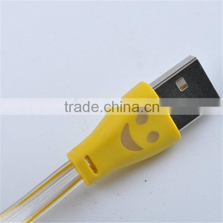 2016 trending new products usb cable for iphone high quality custom made led usb cable