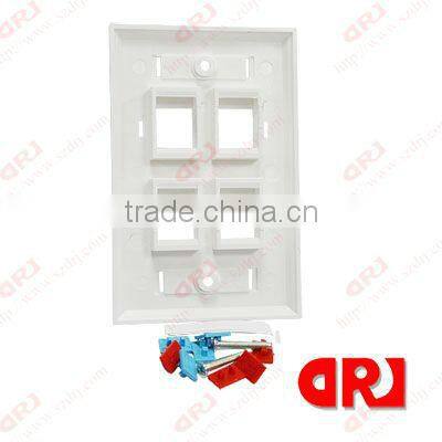 Cat5e 4 ports with label face plate