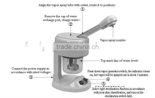 VY-03 Professional steam inhaler with facial sauna for sale