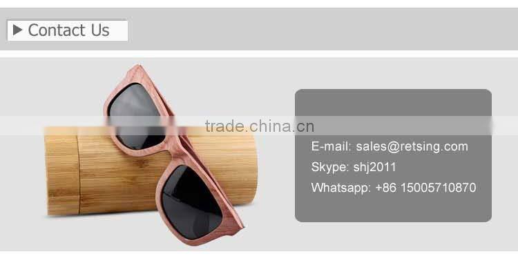 Bamboo tube case for bamboo sunglasses, wood cylinder sunglass case