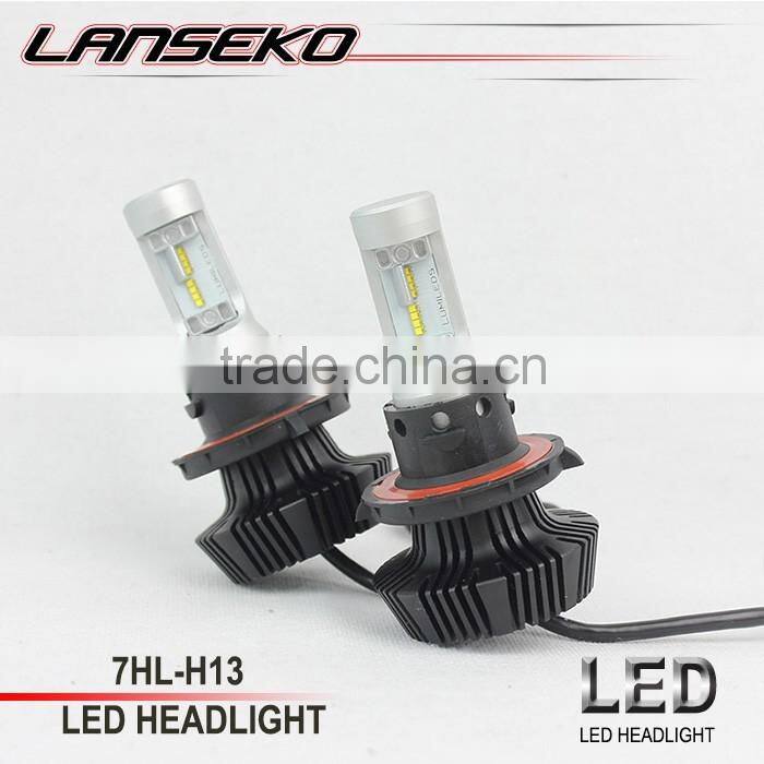 Best selling!!! car accessories best beam patern design 4000lm 30w 12v hi/lo beam led headlight H4/H13/9004/9007
