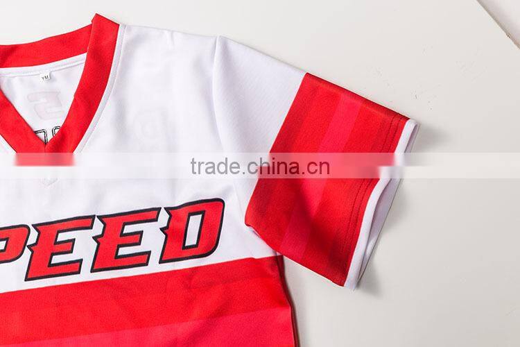 team quick dry sublimation t-shirt printing wholesale