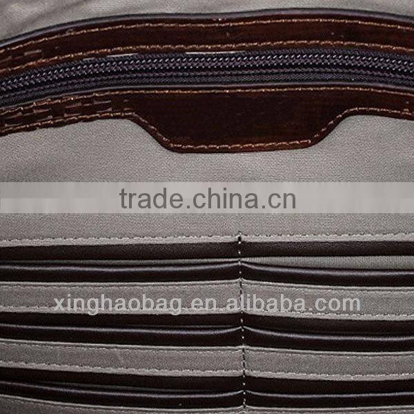 2014 Men Large Leather Briefcase brand leather briefcase
