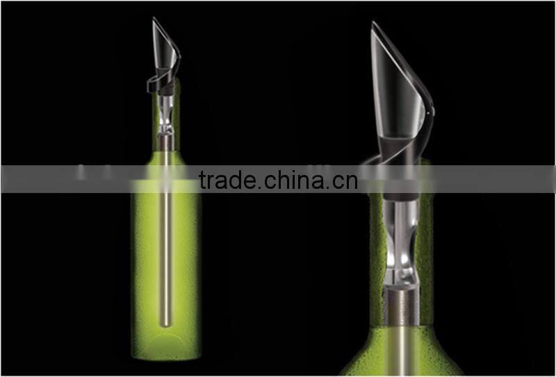 Wine accessories reusable stainless steel chiller for beverage,wine household supplier BSCI