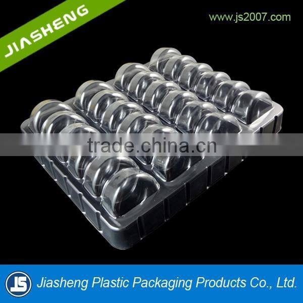 2016 new style hot selling Food grade 24 pcs blister macarons packaging box,cake clamshell,plastic macaron tray