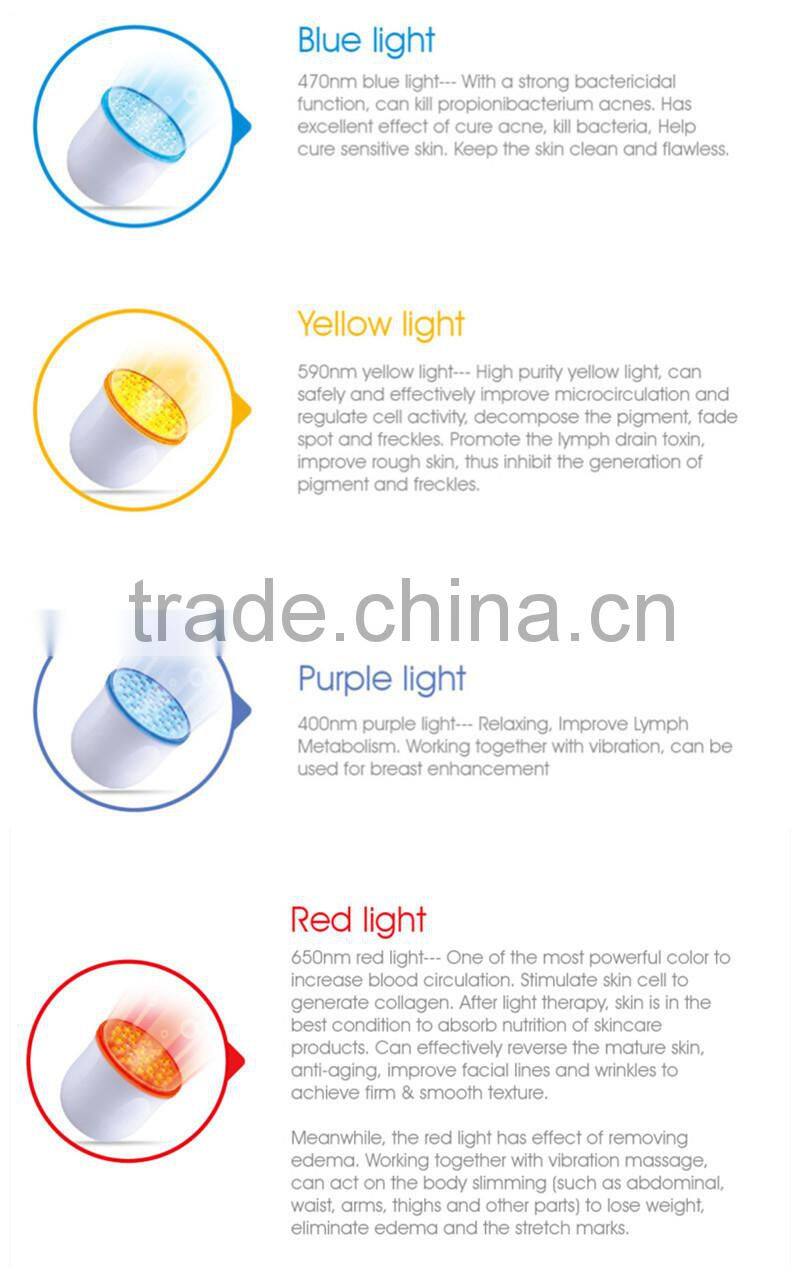 Facial led Vibration portable pdt skin care facial massager