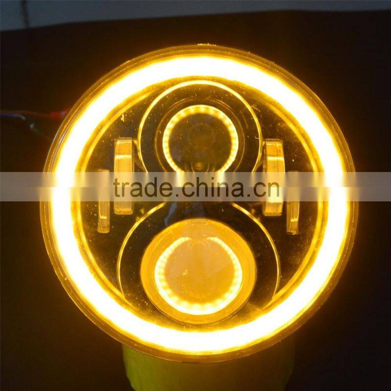 New arrival and high power led auto headlights 50W 7 inch