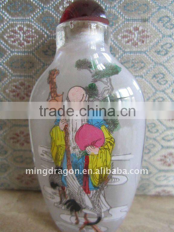 Chinese Traditional snuff box c/w Picture