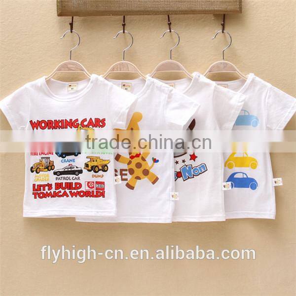 round neck kids t shirt custom cotton t shirt children
