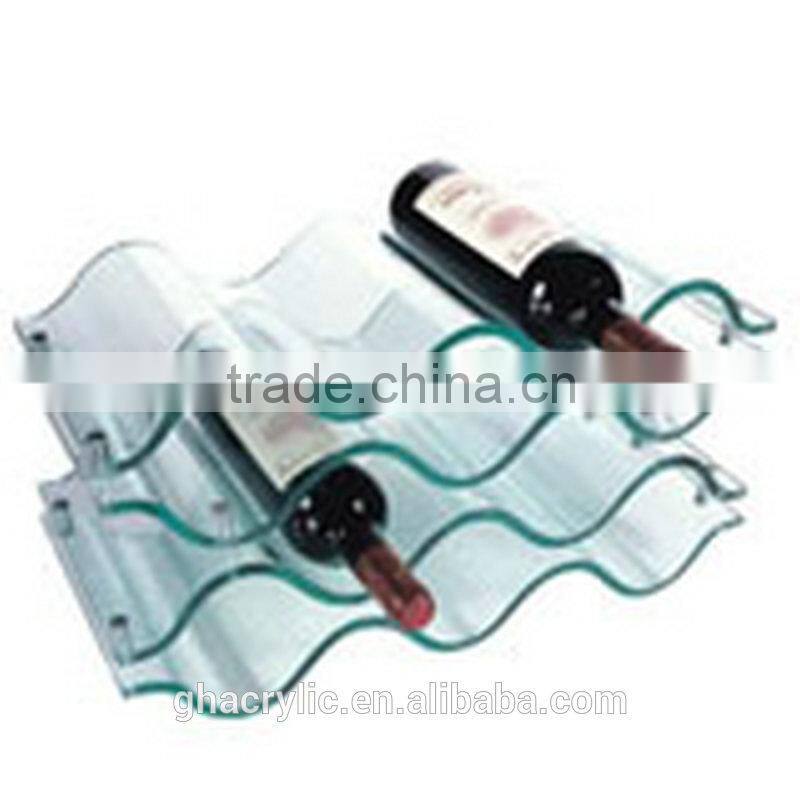 Professional design modern acrylic wine display rack,fashional acrylic display rack
