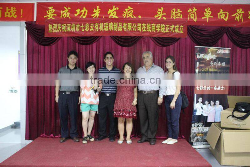 2015 new product acrylic glass vase