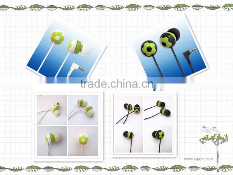 Factory price hot-selling fashionable In-ear turtle&ball shape novelty earbuds
