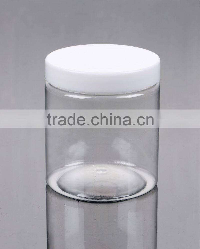 face cream round transparent pet can