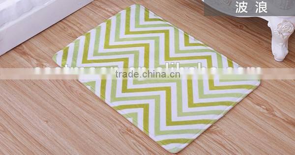 hotel modern floral pattern floor bathroom cowhide rug