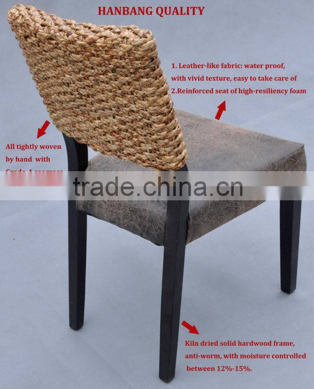 Super Cheap Bali Indonesia Design Coffee Handmade Seagrass Natural Rattan Wicker Wood Side Dining Chair