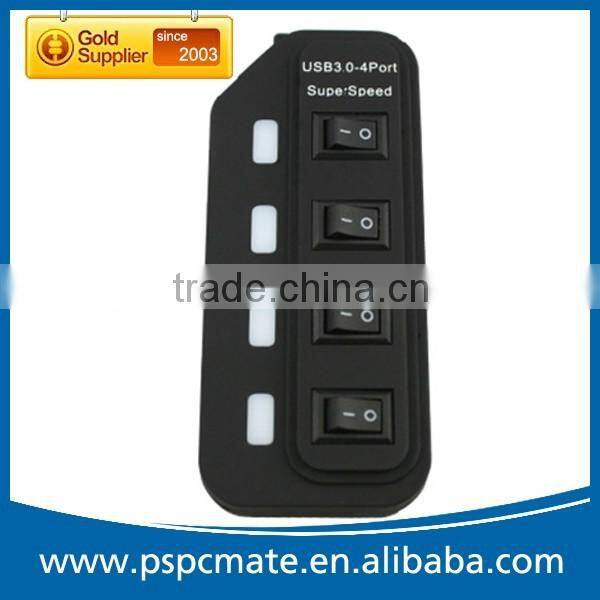 Super Speed USB 3.0 Hub 4 Port with Power Cable USB Type A to Micro 3.0 B Cable