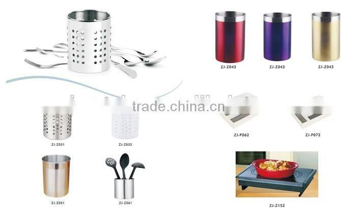 China Wholesale Market round stainless steel kitchen utensil holder